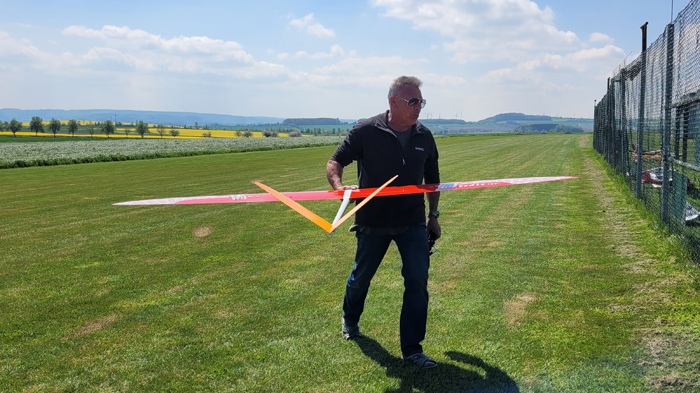 ... aber ein großer Trag für den Flieger!