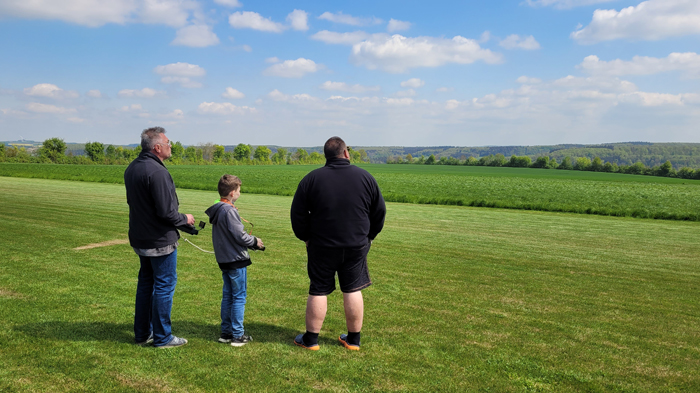 ...und wechselnde Flugrichtung