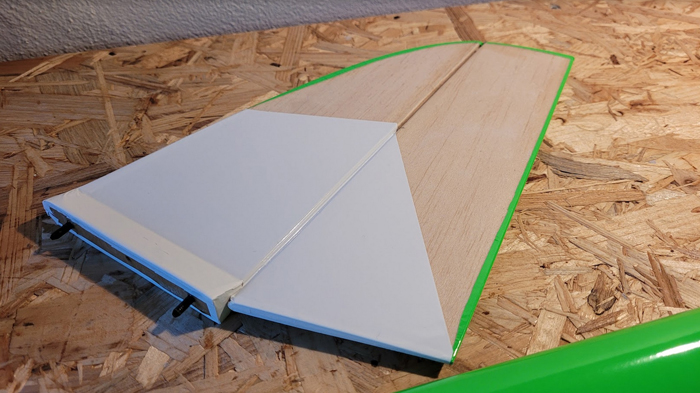 Aufbringen der grünen Folien