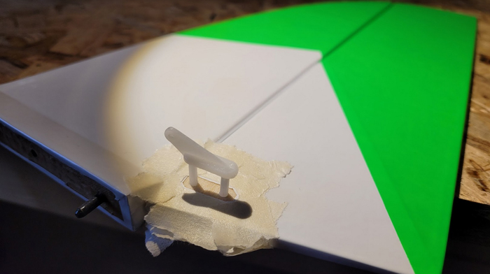 Beschlag Seitenleitwerk - Detailaufnahme