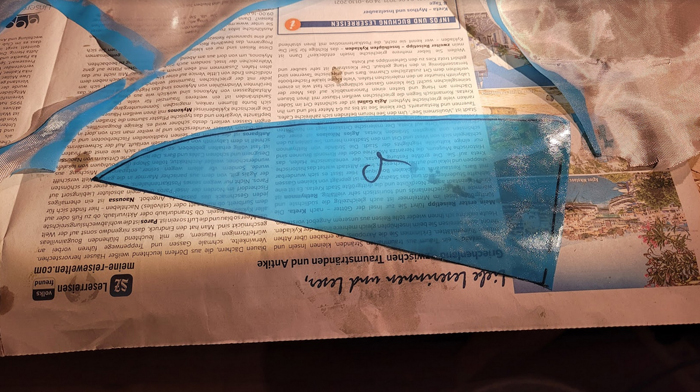 Seitenleitwerk GFK Matte