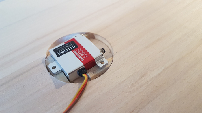 Servoträger vor Flächenanpassung