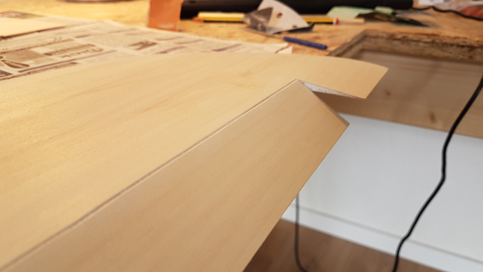 Ruderausschlag Querruder nach unten