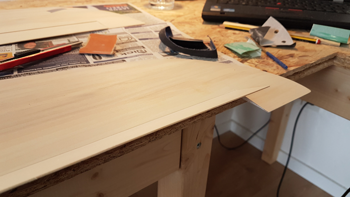 Ruderausschlag Querruder nach oben