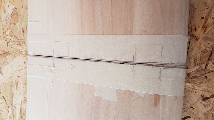 geschlossener Flächenspalt