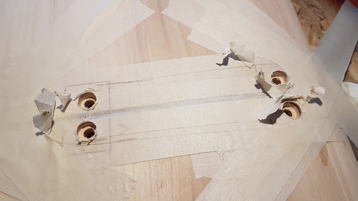 versenken der Flächenbohrungen