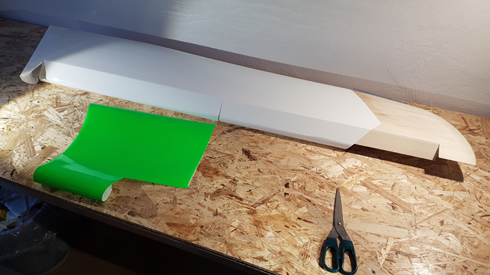 Folierungsarbeiten - grüne Spitze