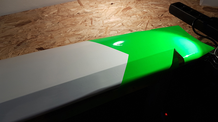 Folierungsarbeiten - Ruderausschnitte grob