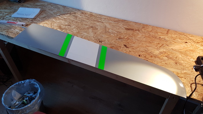 Folierungsarbeiten - beschnittene Fläche