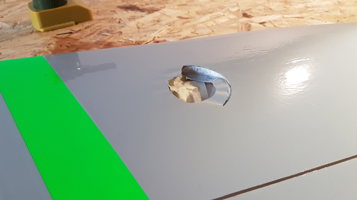 Aufbrennen der Servoschächte