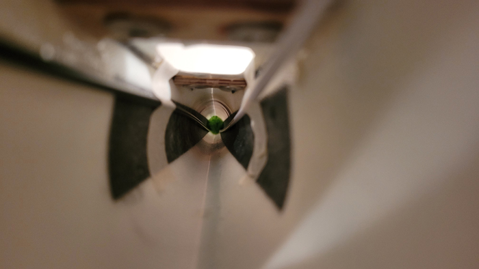 Spülschwämmchen im Rumpf