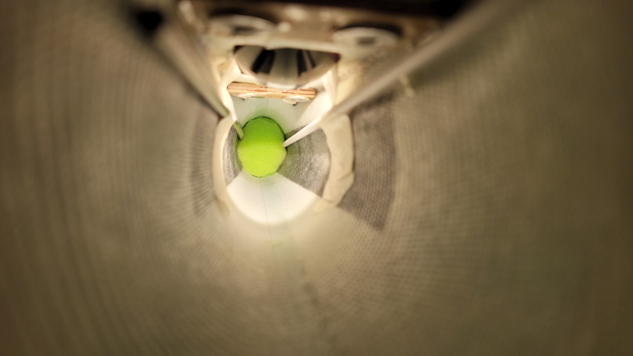 Nahaufnahme Bowdenzugbefestigung