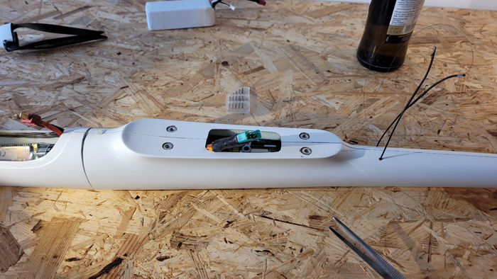 fertig eingebauter Empfänger